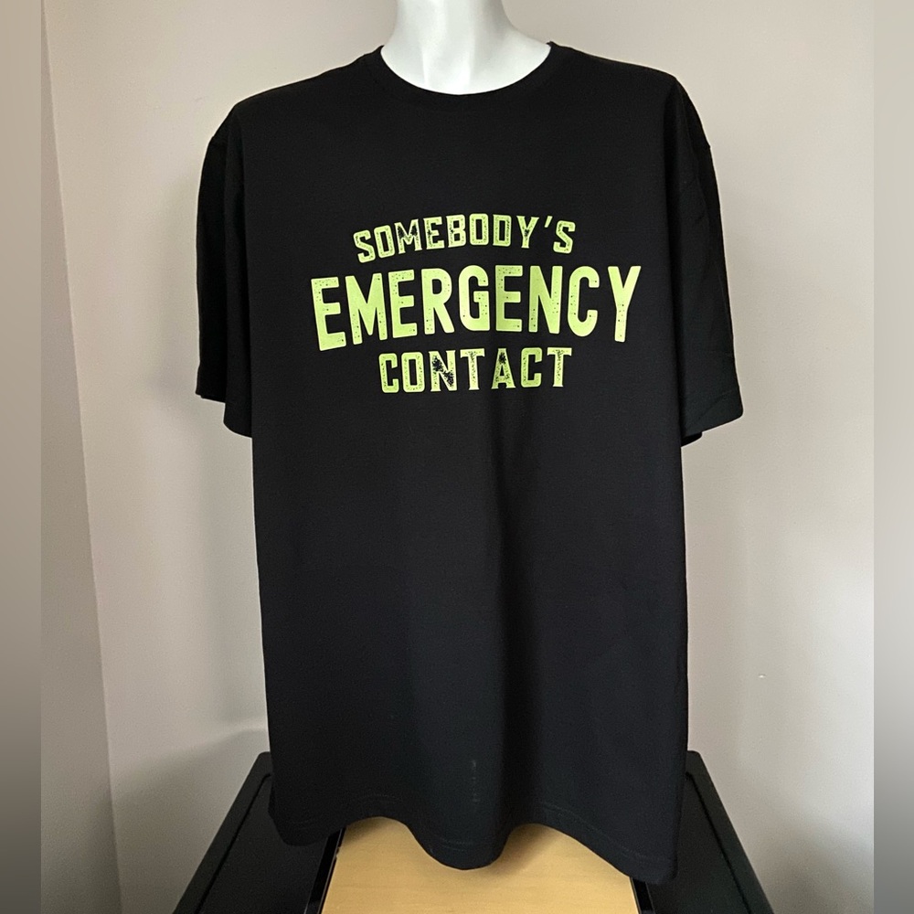 4/$15 NEW! Men’s Black Graphic Humor T-Shirt